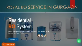 RO Service in Gurgaon - slide 1