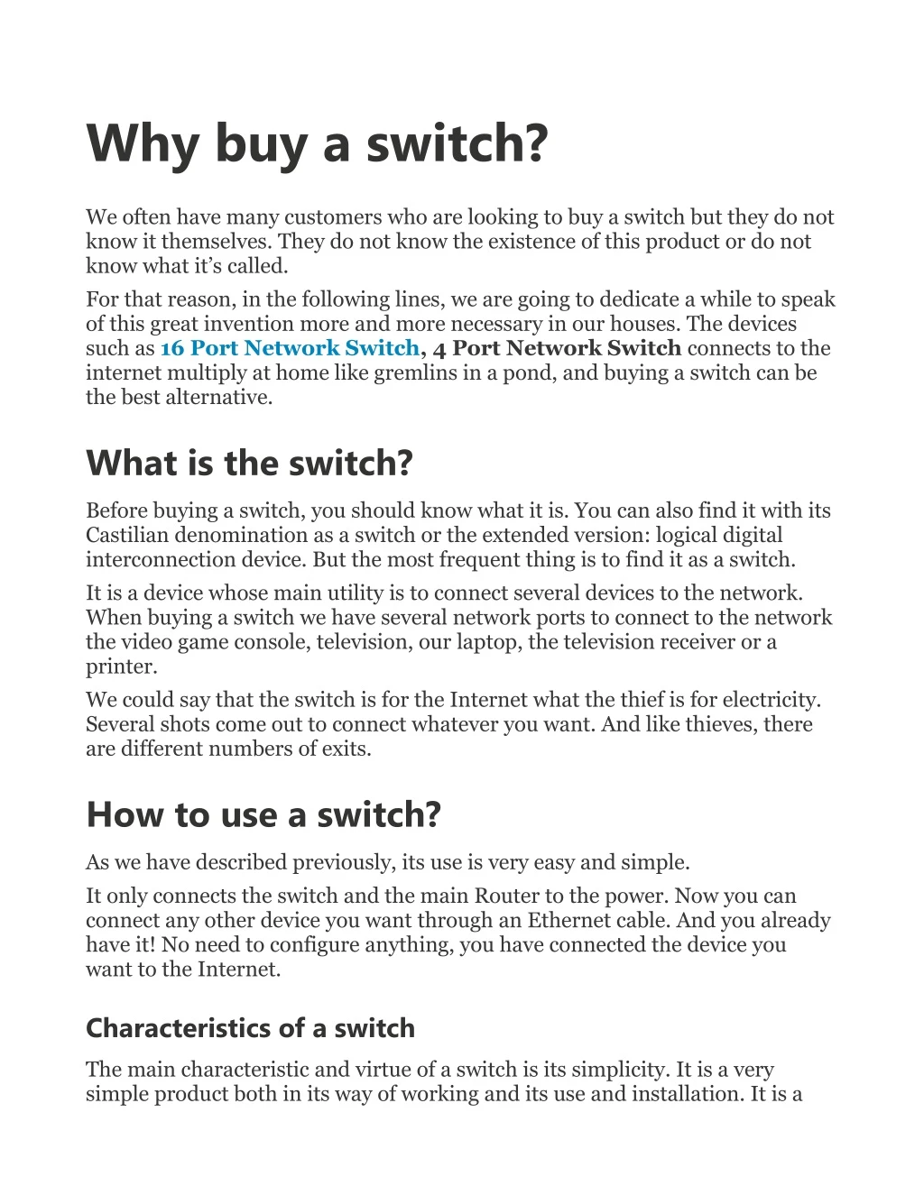 why buy a switch