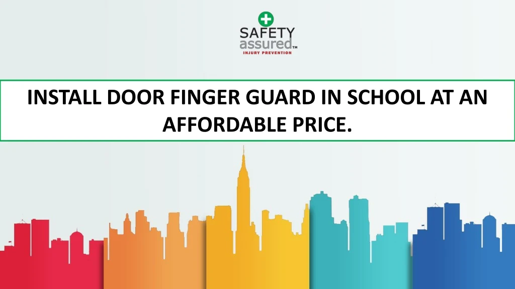 install door finger guard in school