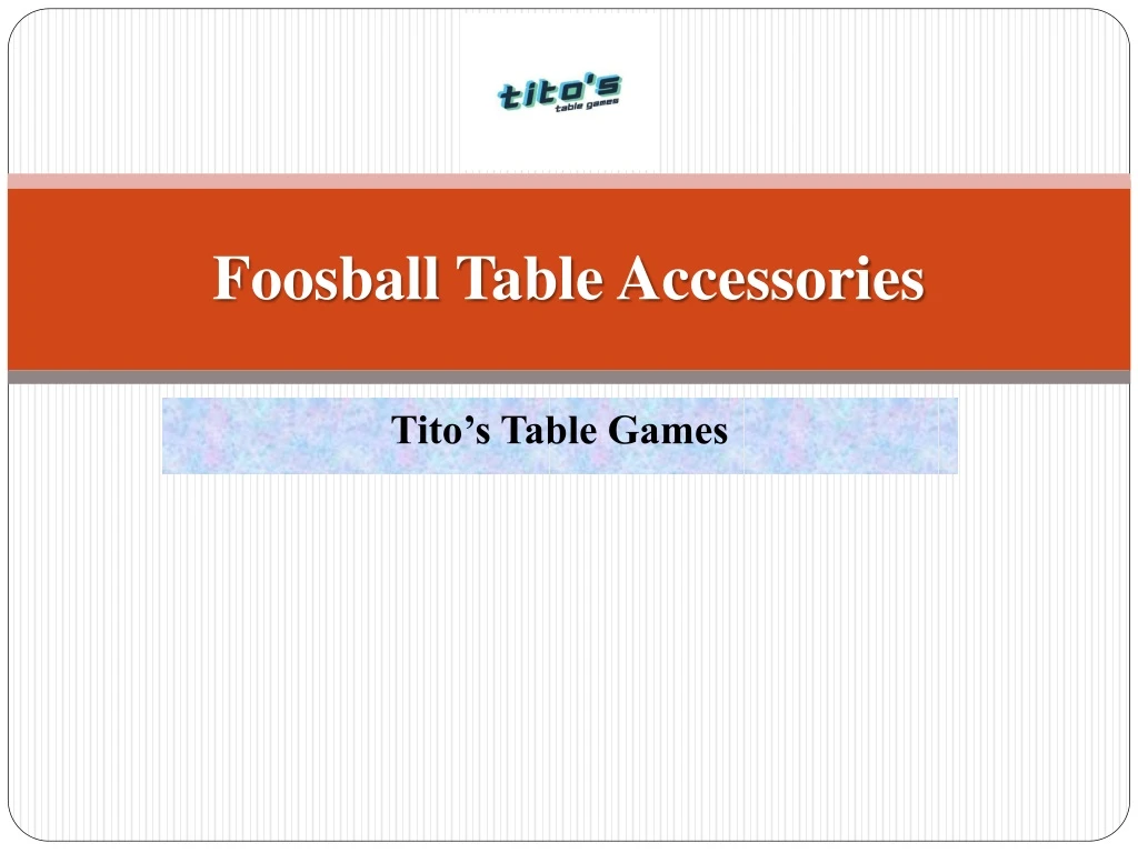 foosball table accessories