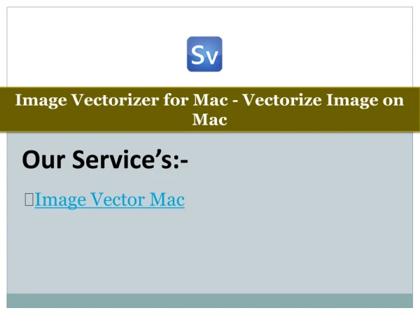 Image Vectorizer Mac