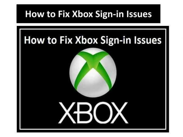 How to Fix Xbox Sign-in Issues