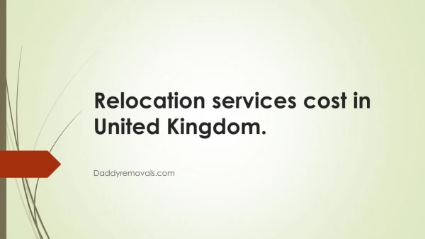 relocation charges in united kingdom