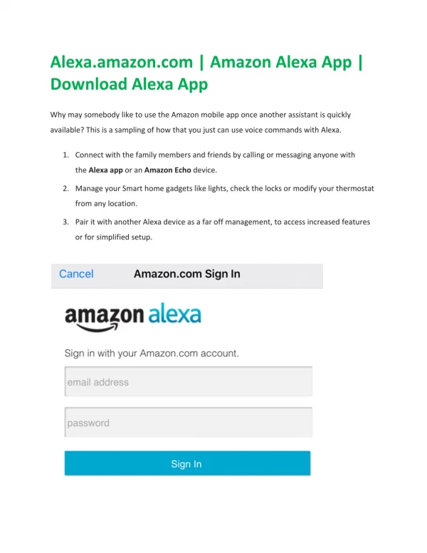 Steps to Download Alexa App for Echo Dot Setup