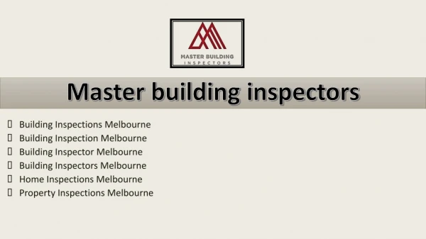 Best Building Inspections in Melbourne