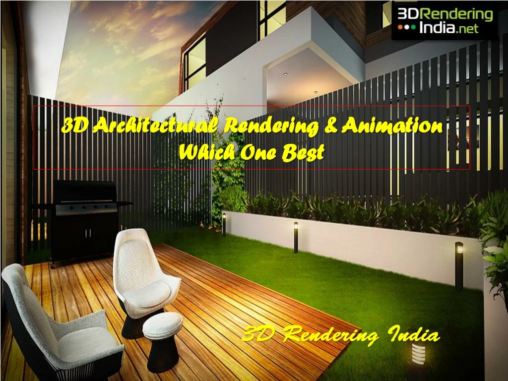 3d architectural rendering animation which one best