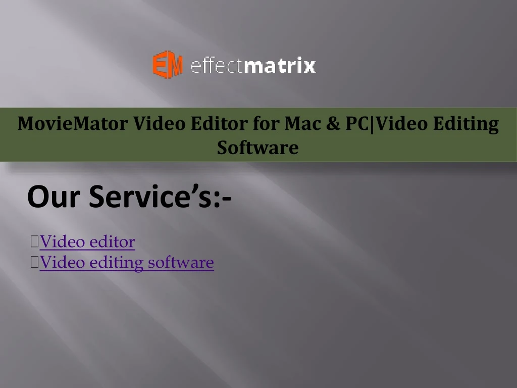 moviemator video editor for mac pc video editing