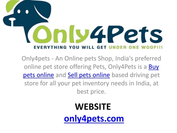 Buy pets and Sell pets online