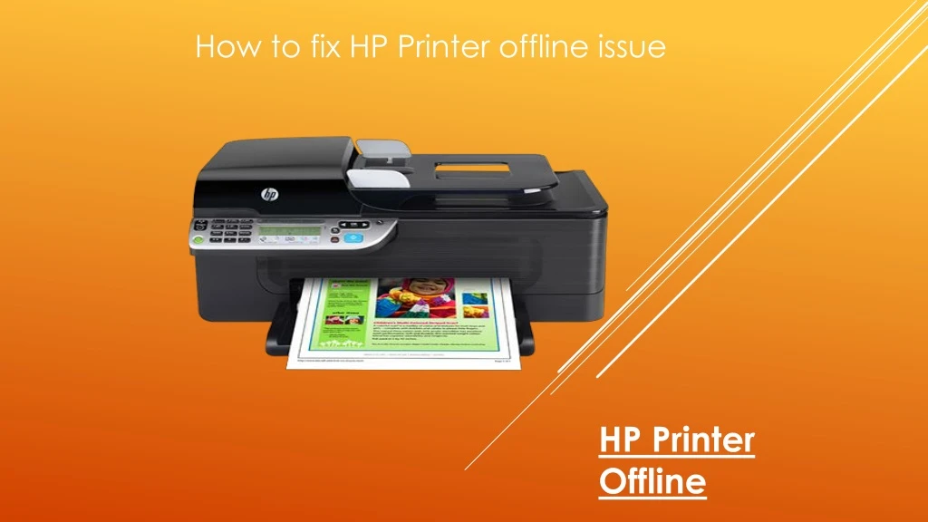 how to fix hp printer offline issue