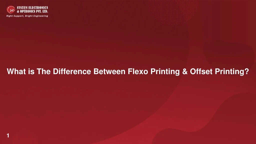 what is the difference between flexo printing
