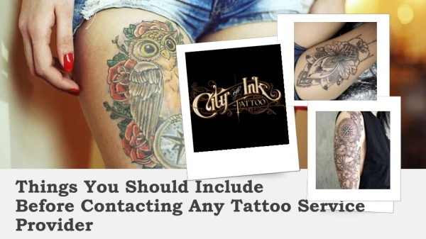 Things you should include before contacting any tattoo service provider