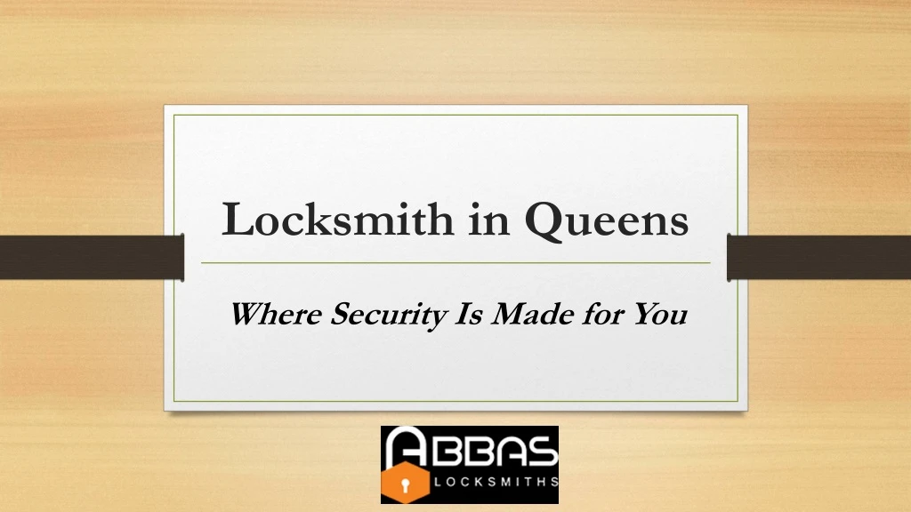 locksmith in queens