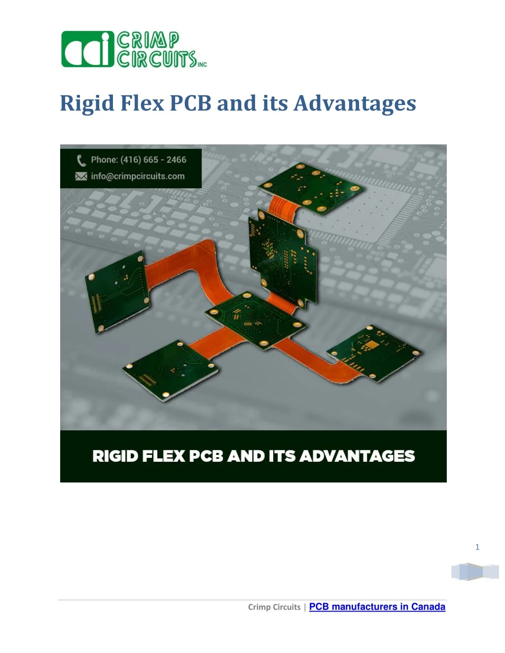 rigid flex pcb and its advantages