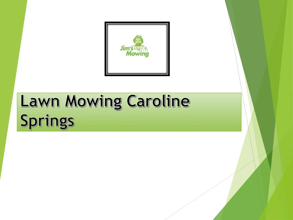 lawn mowing caroline springs