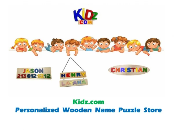 Kidz.com Personalized Wooden Name Puzzle Store