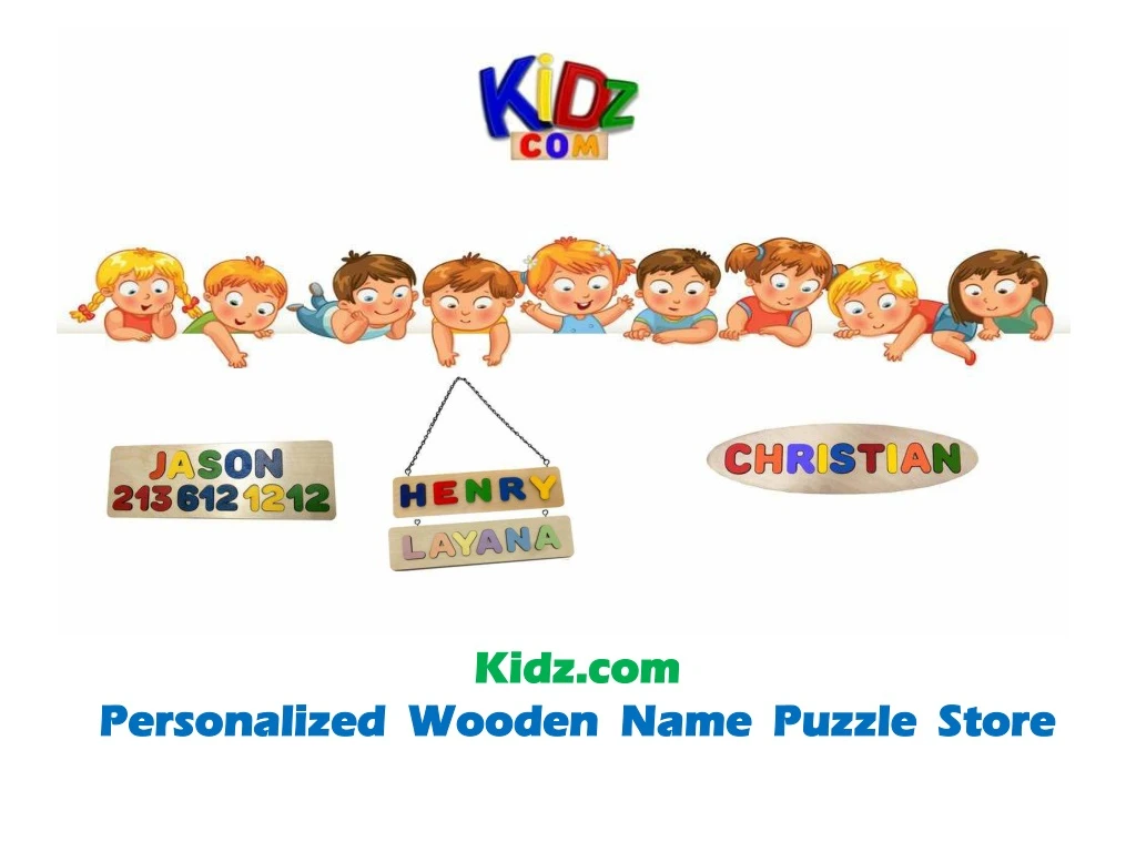 kidz com kidz com wooden name puzzle store name