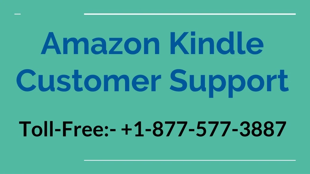 amazon kindle customer support