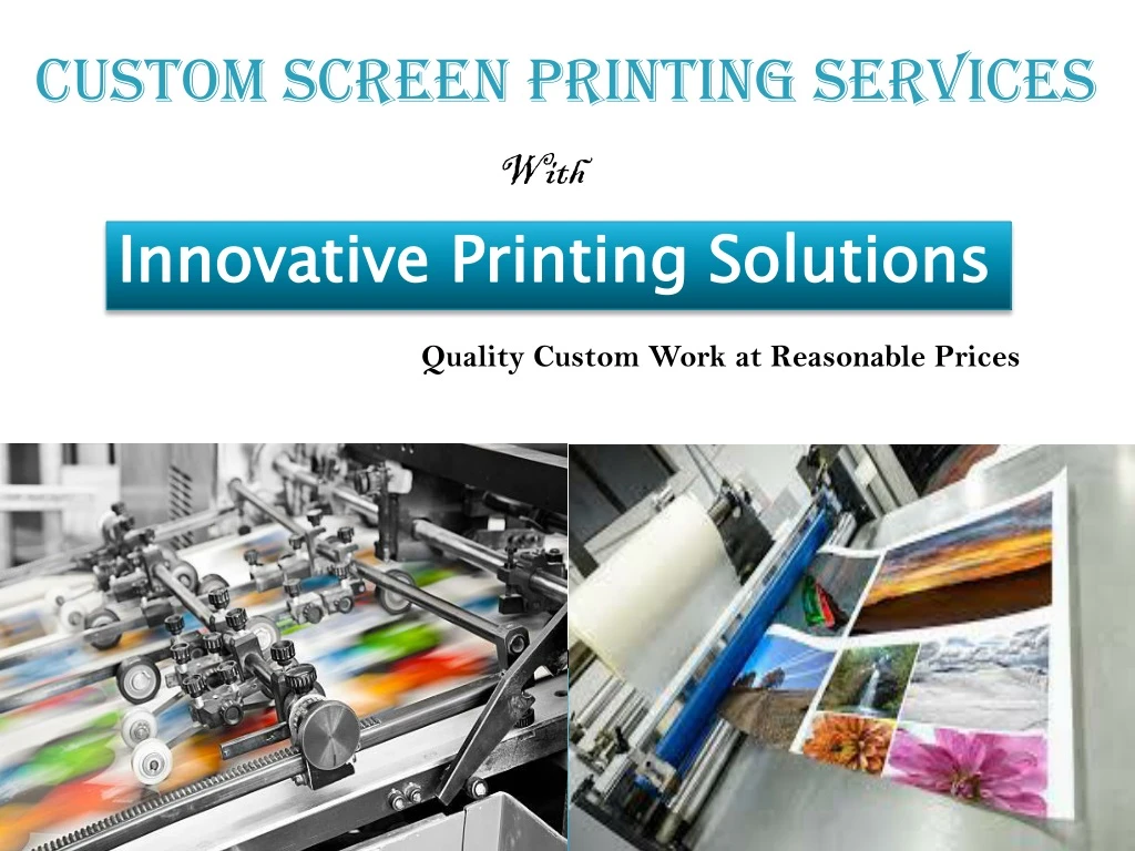 custom screen printing services