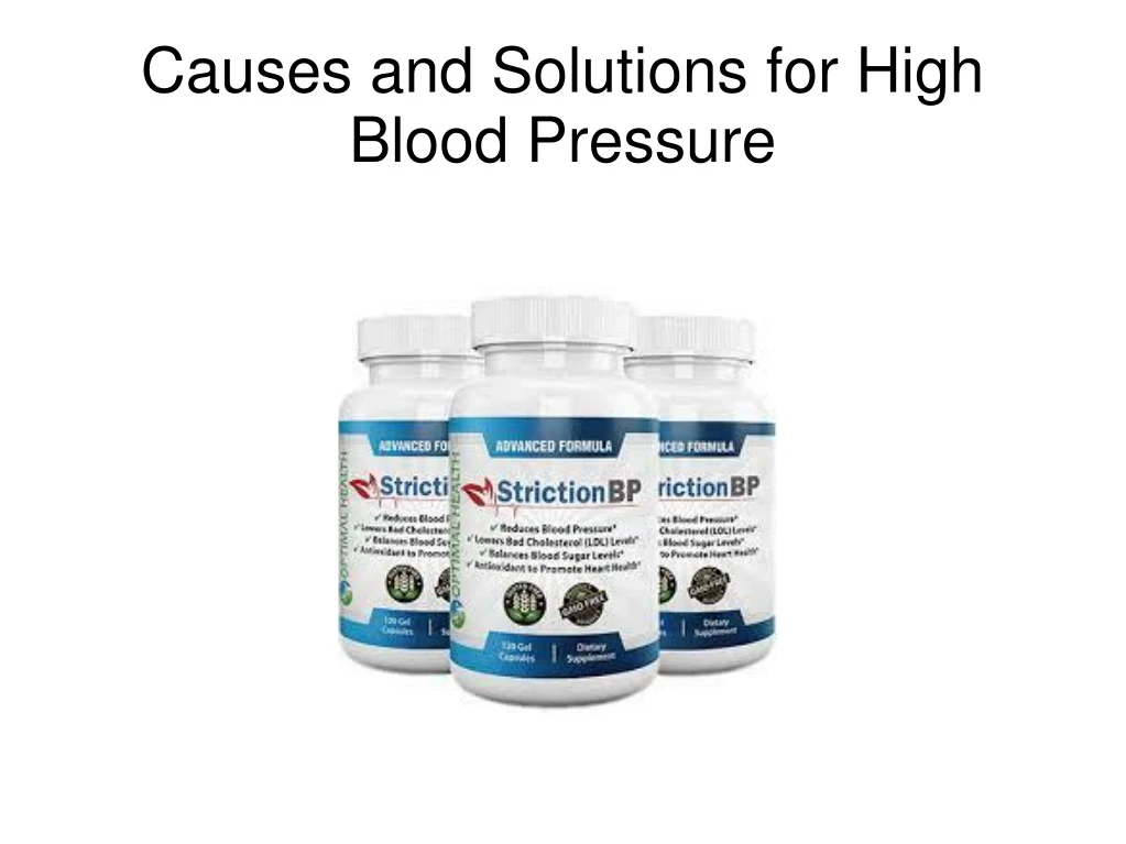 causes and solutions for high blood pressure