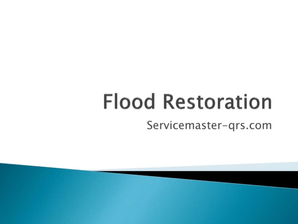 Flood Restoration