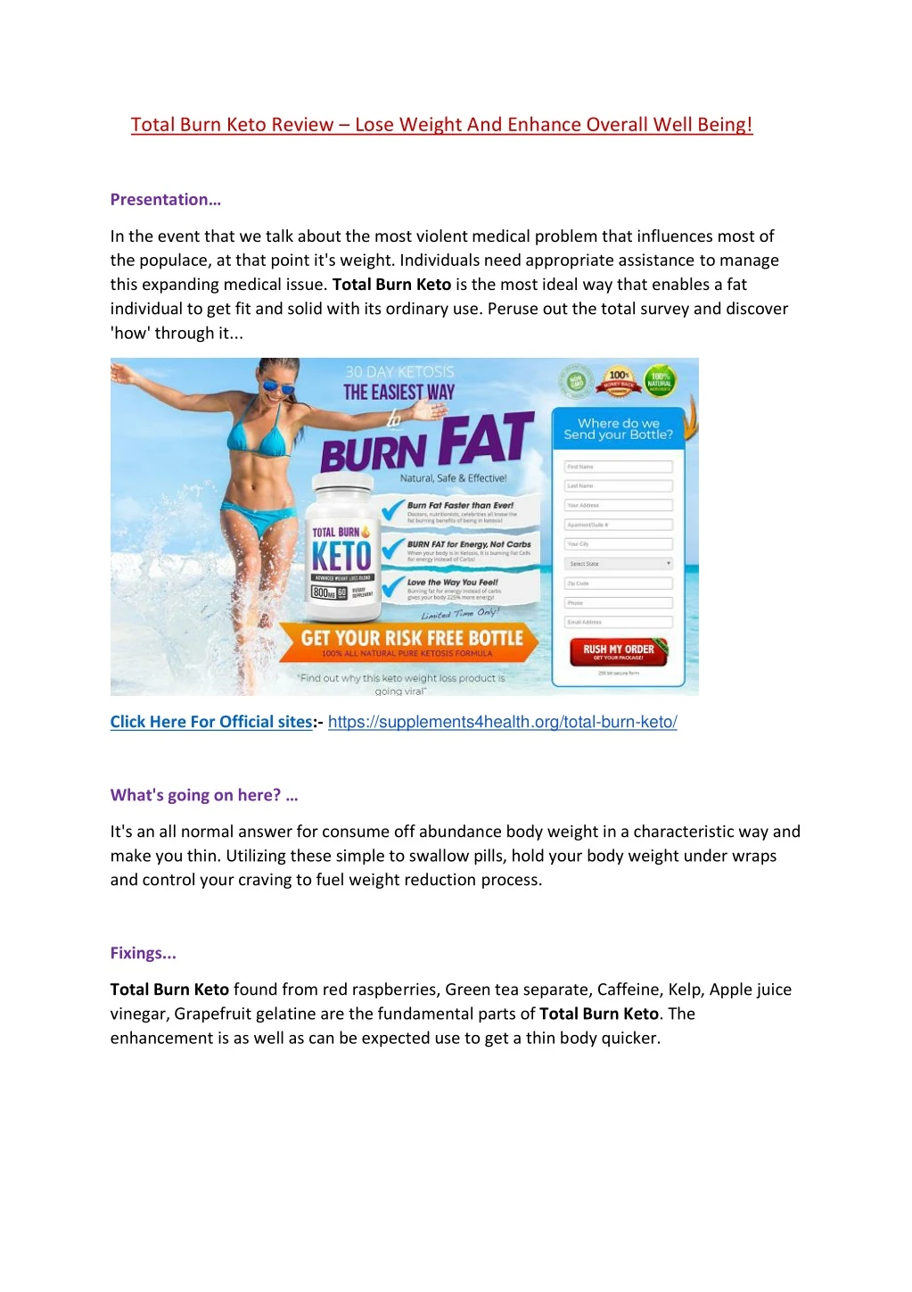total burn keto review lose weight and enhance
