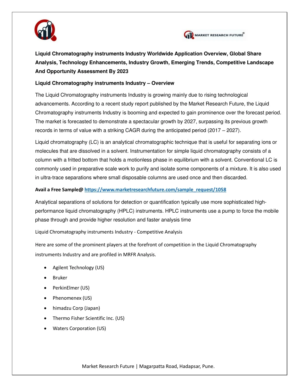 liquid chromatography instruments industry