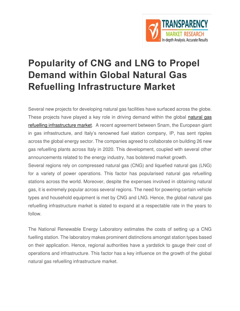 popularity of cng and lng to propel demand within