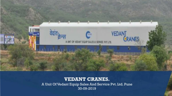 vedant cranes