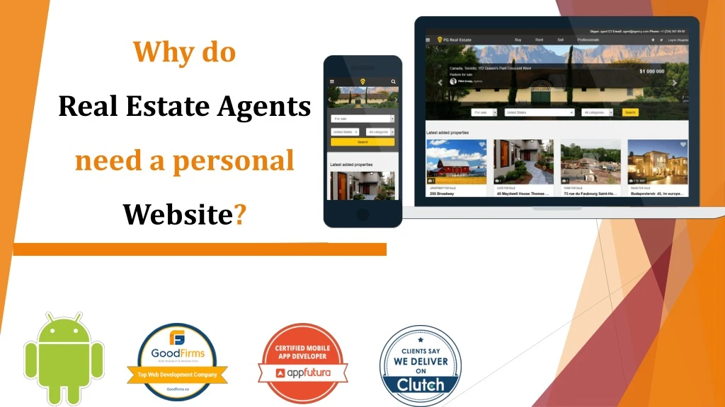 why do real estate agents need a personal website