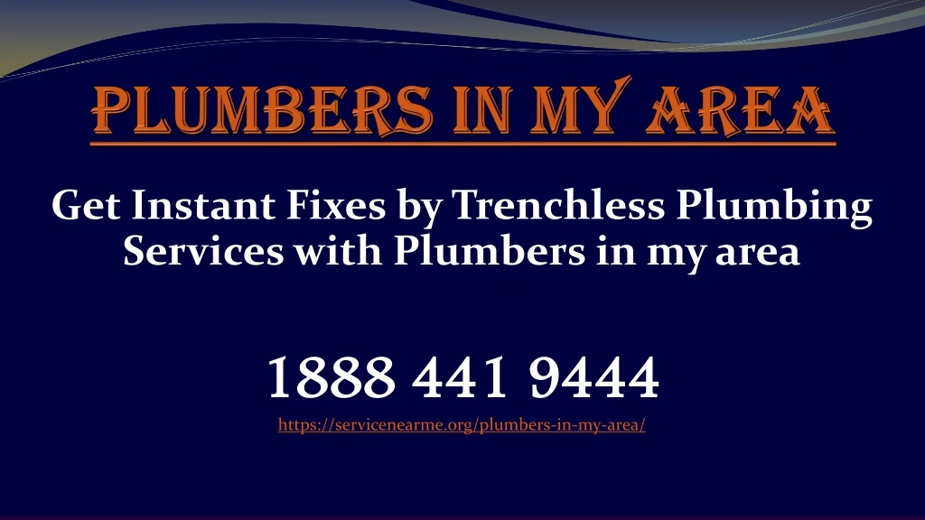 plumbers in my area