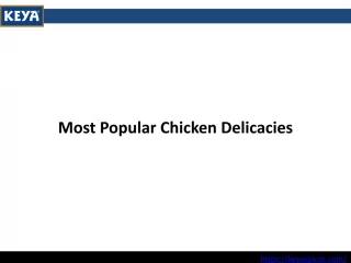 Most Popular Chicken Delicacies