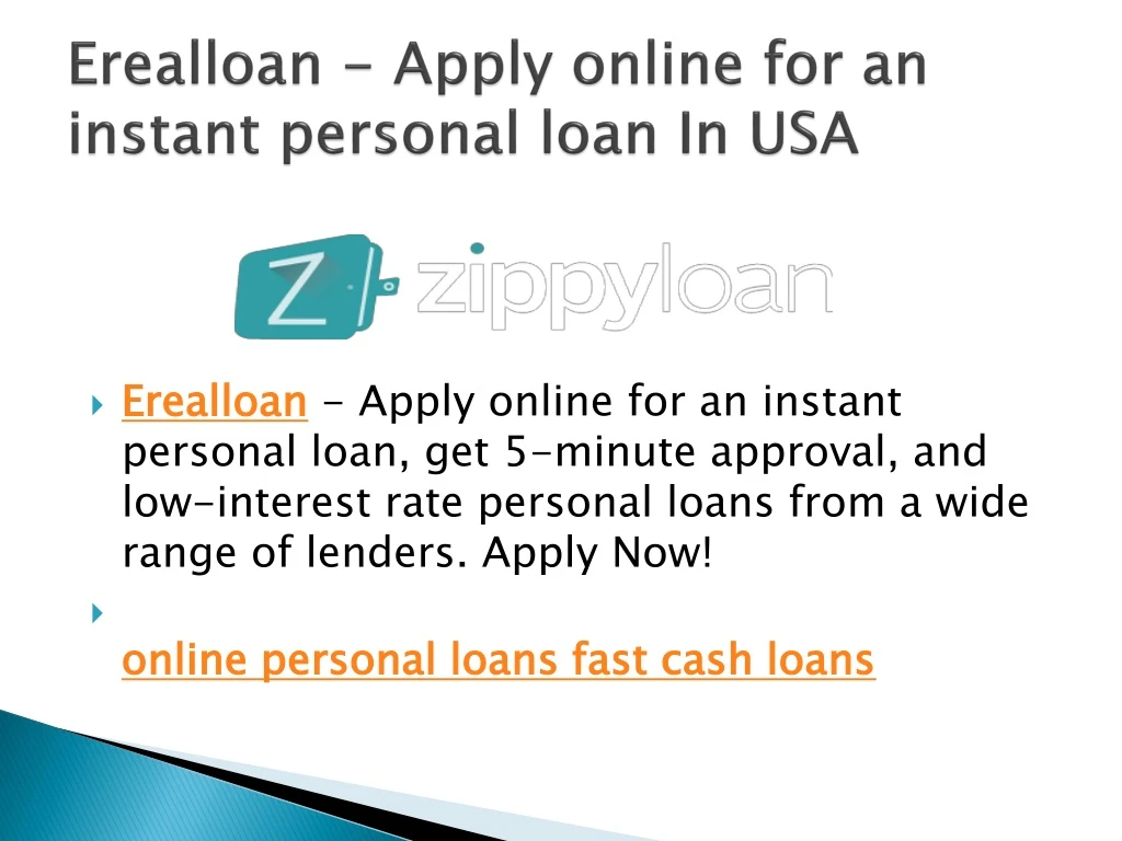 erealloan apply online for an instant personal loan in usa