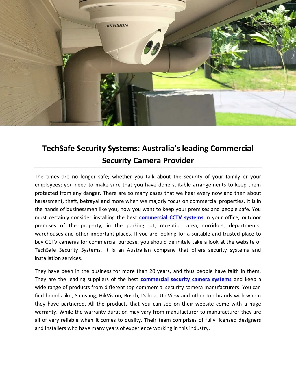 techsafe security systems australia s leading