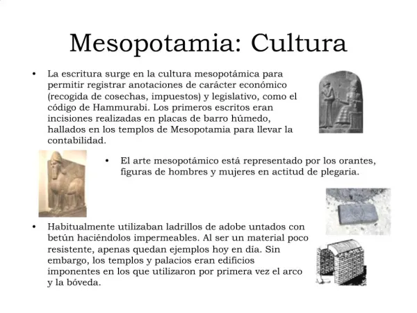 Mesopotamia: Cultura