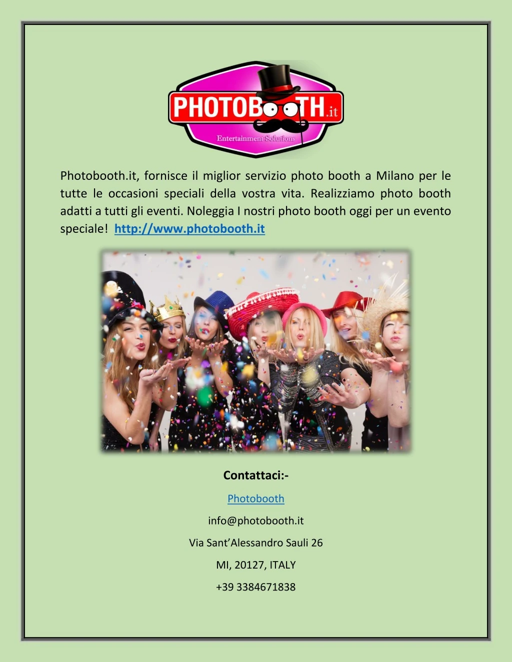 photobooth it fornisce il miglior servizio photo
