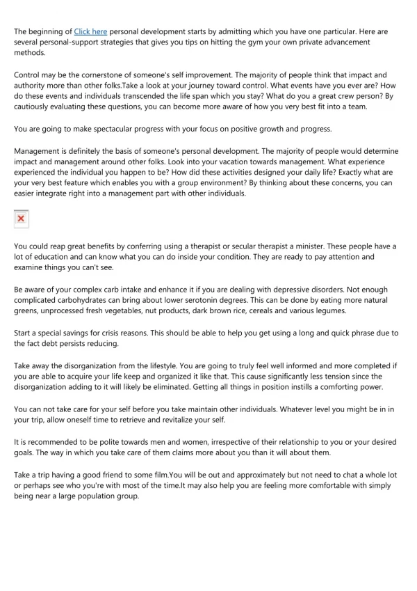the beginning of click here personal development