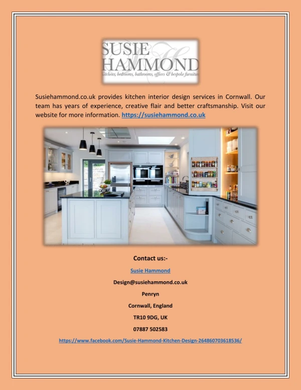 Kitchen interior design Cornwall - Susie Hammond