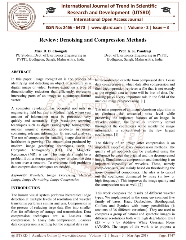 international journal of trend in scientific