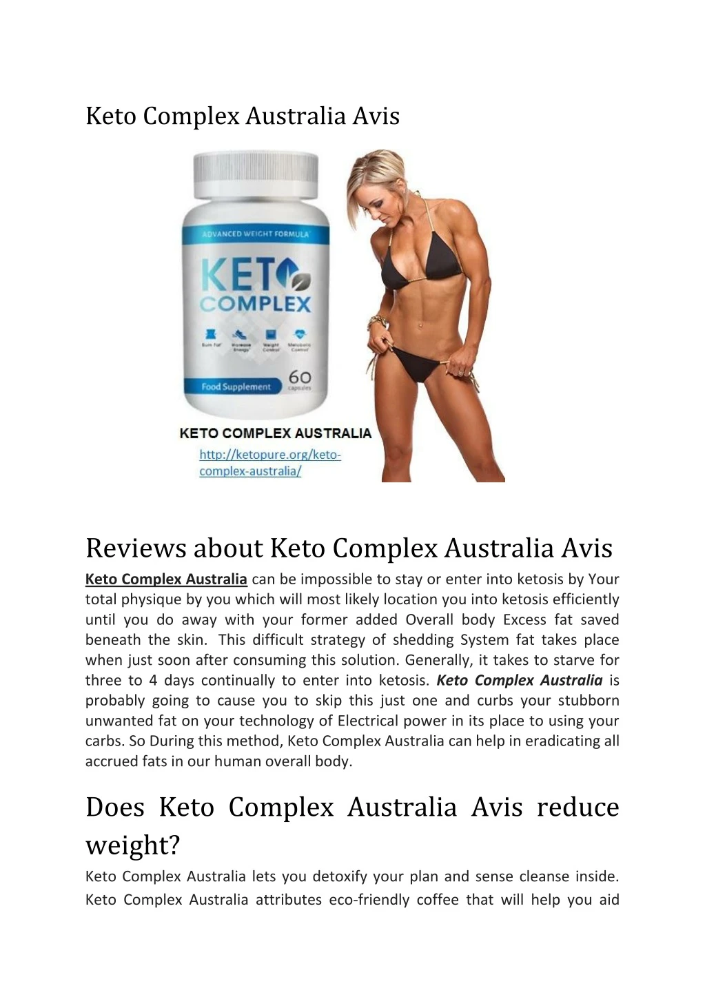 keto complex australia avis