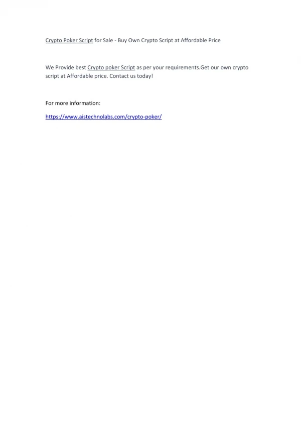 crypto poker script for sale buy own crypto