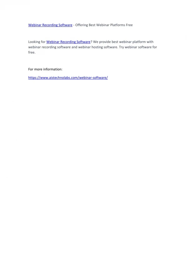 webinar recording software offering best webinar