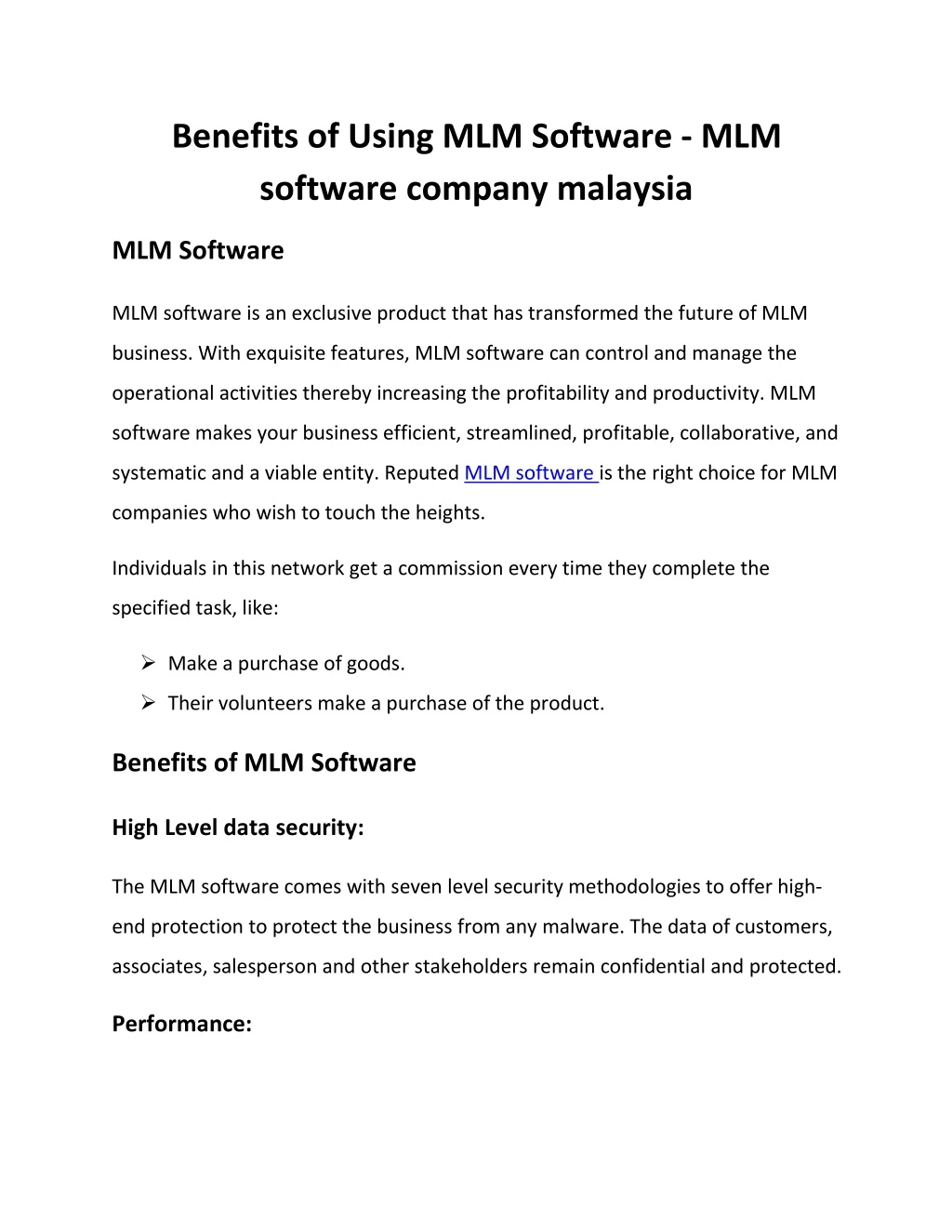 benefits of using mlm software mlm software