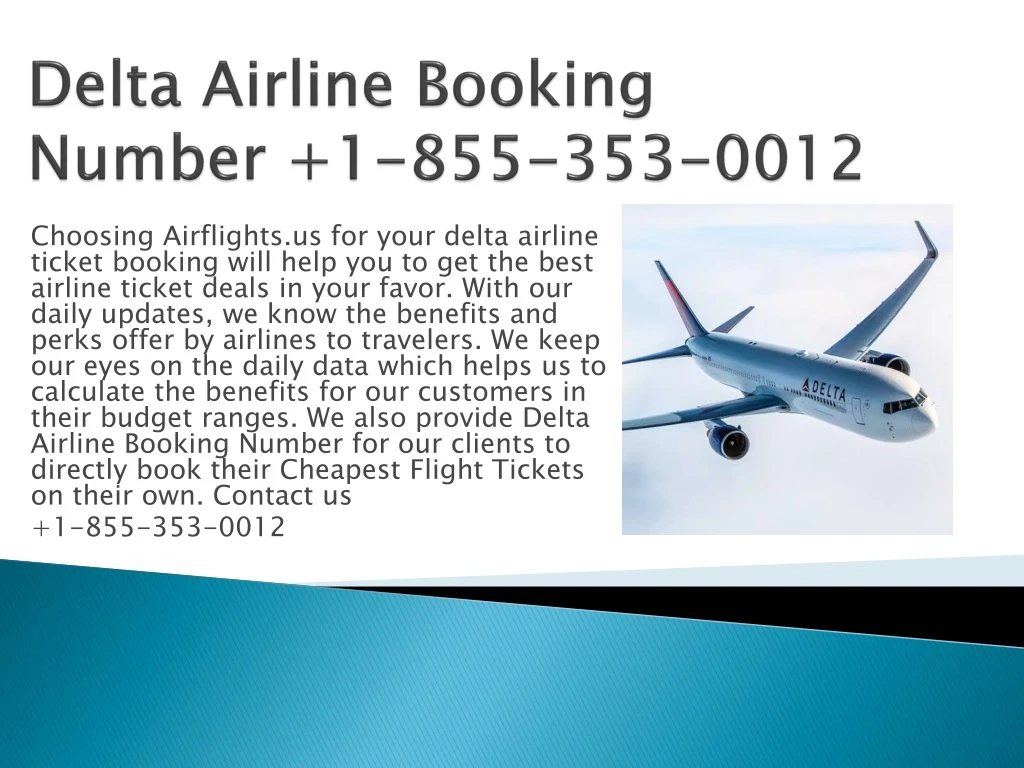 delta airline booking number 1 855 353 0012