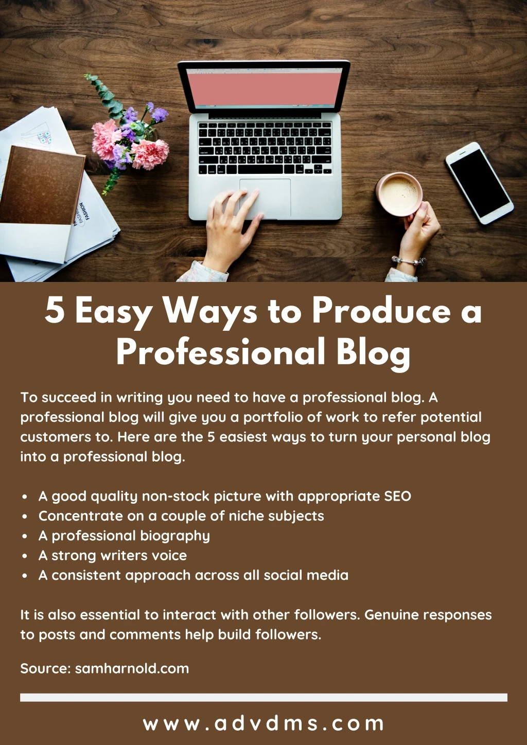 5 easy ways to produce a professional blog