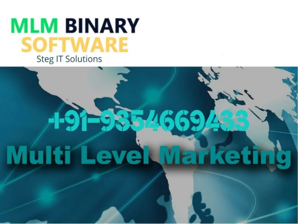 MLM Software | Software Development Agency |  91-9354669433