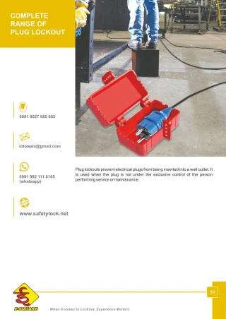 Plug Lockout Devices by E-Square Alliance - slide 1