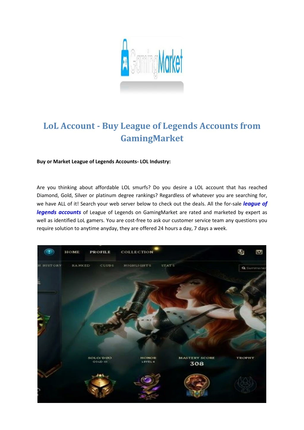 lol account buy league of legends accounts from