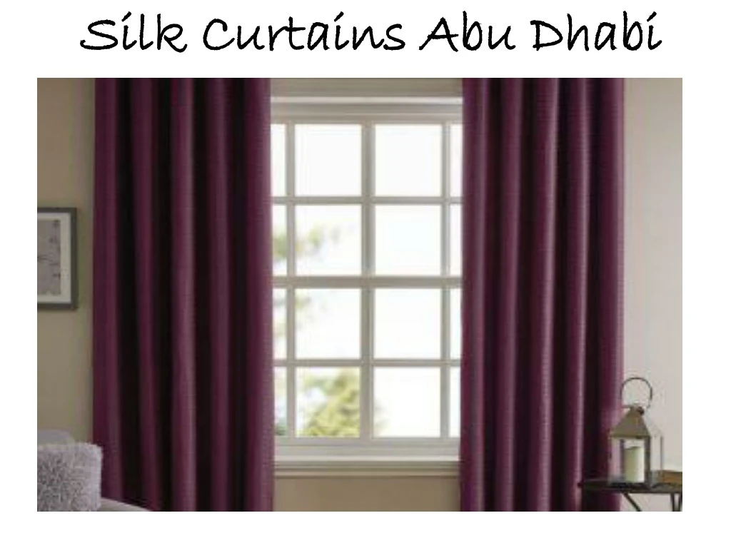 silk curtains abu dhabi