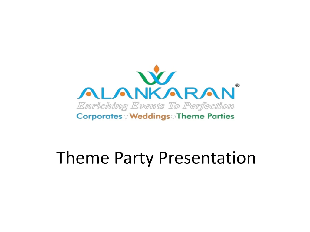 theme party presentation