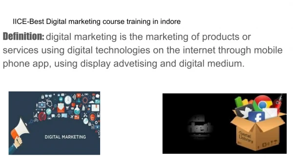 IICE-Best Digital marketing course training in indore